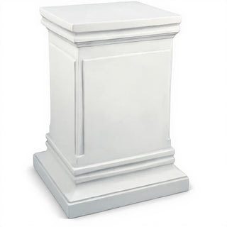 Rectangular Panel Pedestal - 18-inch — Flat White finish