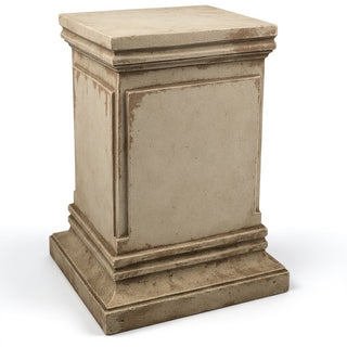 Rectangular Panel Pedestal - 18-inch — Gothic Stone finish