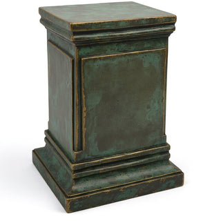 Rectangular Panel Pedestal - 18-inch — Green Bronze finish