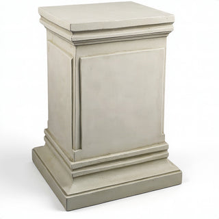 Rectangular Panel Pedestal - 18-inch — Museum Terracotta finish