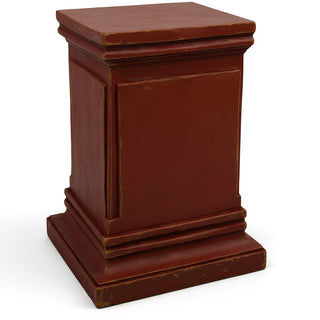 Rectangular Panel Pedestal - 18-inch — Rust finish