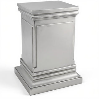 Rectangular Panel Pedestal - 18-inch — Silver finish