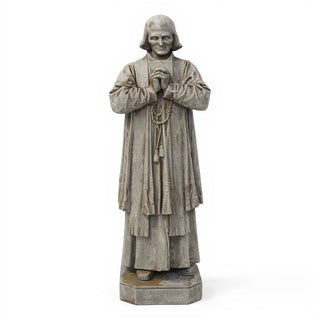 Saint John Vianney Statue - 13-inch — Antique Stone finish