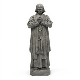 Saint John Vianney Statue - 13-inch — Old Stone finish