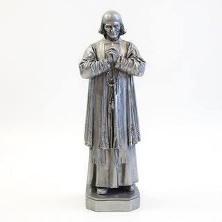 Saint John Vianney Statue - 13-inch — Silver finish