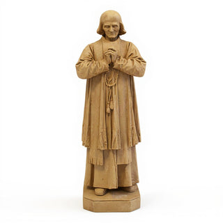 Saint John Vianney Statue - 8-inch — Dusted Sand finish