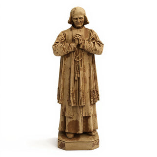 Saint John Vianney Statue - 8-inch — Gothic Stone finish