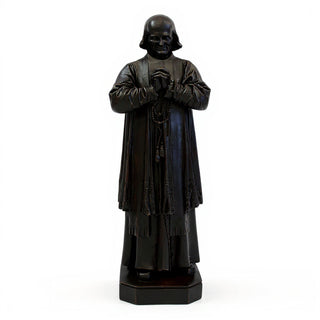 Saint John Vianney Statue - 8-inch — Iron finish