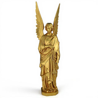 Incense Angel, Right Statue - 96-inch — Deep Gold finish