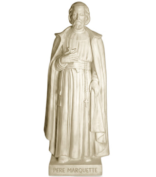 Father Marquette Statue - 74-inch