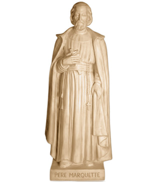 Father Marquette Statue - 74-inch