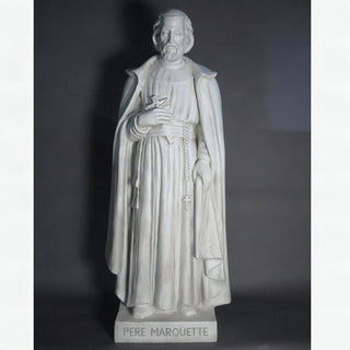 Father Marquette Statue - 74-inch - Realistic Color - Hand-Painted