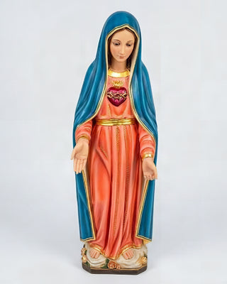 Mary With Sword Statue - 35-inch - Realistic Color - Hand-Painted