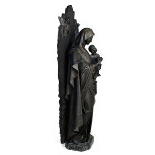 Our Lady of Perpetual Help with Sunburst Statue - 73-inch — Dusted Black finish