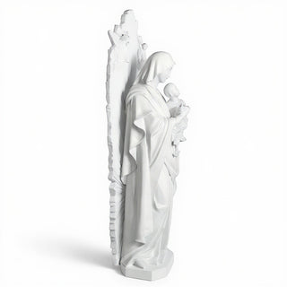 Our Lady of Perpetual Help with Sunburst Statue - 73-inch — Flat White finish