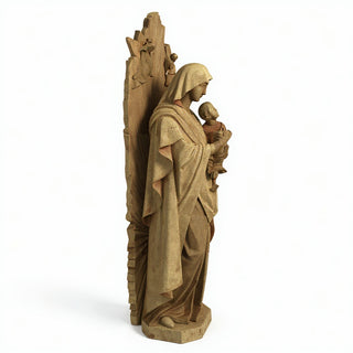 Our Lady of Perpetual Help with Sunburst Statue - 73-inch — Gothic Stone finish