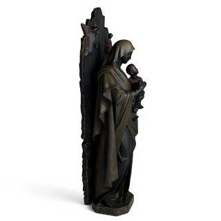Our Lady of Perpetual Help with Sunburst Statue - 73-inch — Iron finish