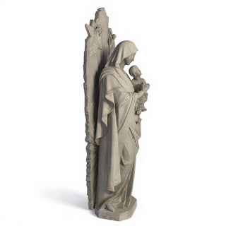 Our Lady of Perpetual Help with Sunburst Statue - 73-inch — Limestone finish