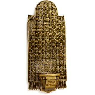 Bracket and Back Wall Bracket - 34-inch — Antique Gold finish