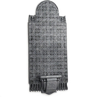 Bracket and Back Wall Bracket - 34-inch — Aged Silver finish