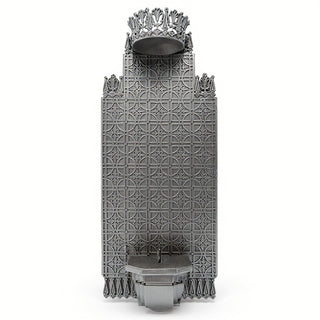 Bracket and Back Wall Bracket - 54-inch — Aged Silver finish