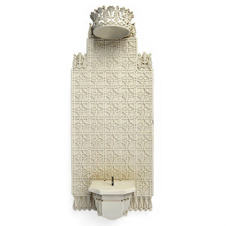 Bracket and Back Wall Bracket - 54-inch — Antique White finish