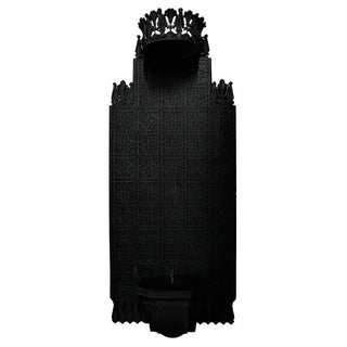 Bracket and Back Wall Bracket - 54-inch — Flat Black finish