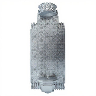 Bracket and Back Wall Bracket - 54-inch — Silver finish