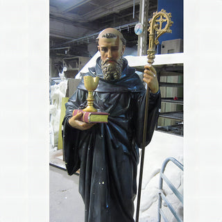 St. Benedict of Nursia Statue - 68-inch - Hand-Painted