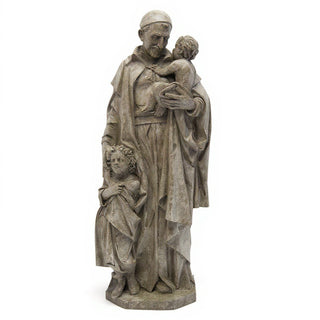 Saint Vincent de Paul Statue - 24-inch — Antique Stone finish