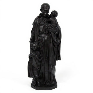 Saint Vincent de Paul Statue - 24-inch — Dusted Black finish