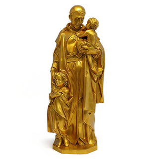 Saint Vincent de Paul Statue - 24-inch — Deep Gold finish