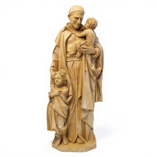 Saint Vincent de Paul Statue - 24-inch — Dusted Sand finish