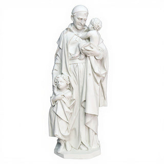 Saint Vincent de Paul Statue - 24-inch — Flat White finish