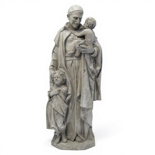 Saint Vincent de Paul Statue - 24-inch — Limestone finish