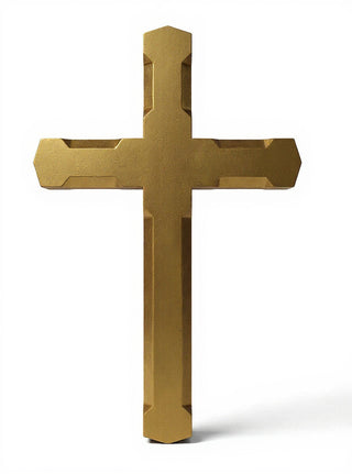 Church Top Cross - 53-inch — Antique Gold finish