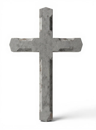 Church Top Cross - 53-inch — Antique Stone finish
