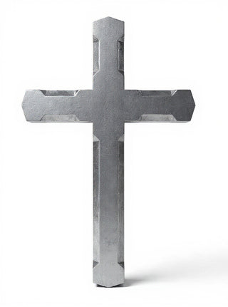Church Top Cross - 53-inch — Antique Silver finish