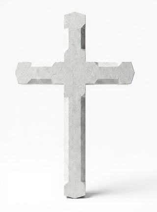 Church Top Cross - 53-inch — Antique White finish