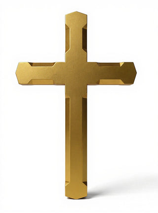 Church Top Cross - 53-inch — Deep Gold finish