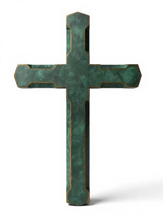 Church Top Cross - 53-inch — Green Bronze finish