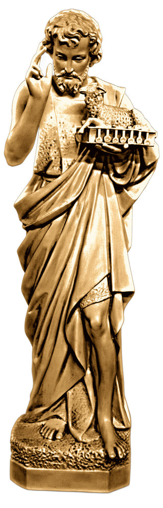 Saint John w/ Sheep Statue - 65-inch