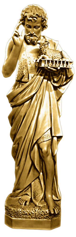 Saint John w/ Sheep Statue - 65-inch