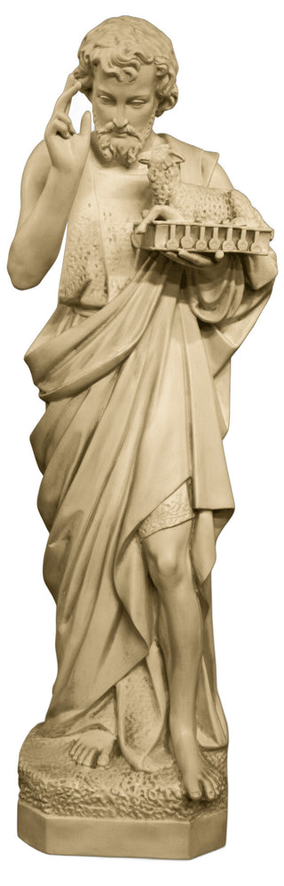 Saint John w/ Sheep Statue - 65-inch