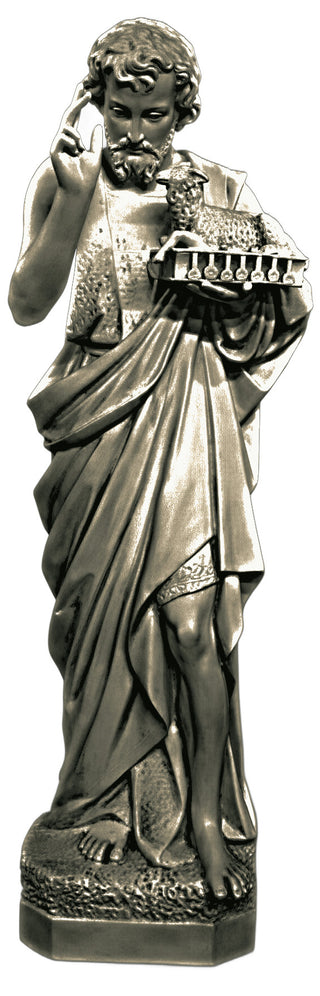Saint John w/ Sheep Statue - 65-inch