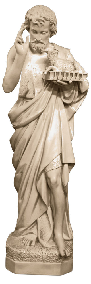 Saint John w/ Sheep Statue - 65-inch