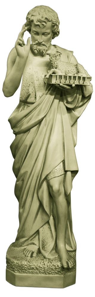 Saint John w/ Sheep Statue - 65-inch