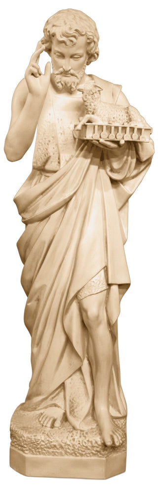 Saint John w/ Sheep Statue - 65-inch