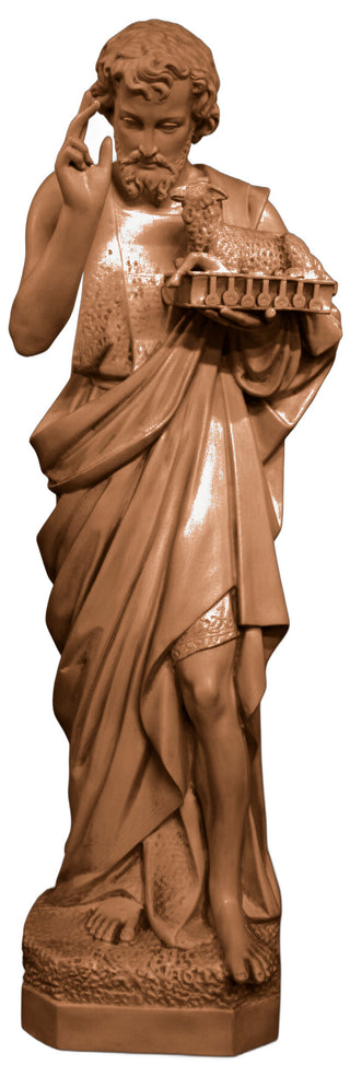 Saint John w/ Sheep Statue - 65-inch