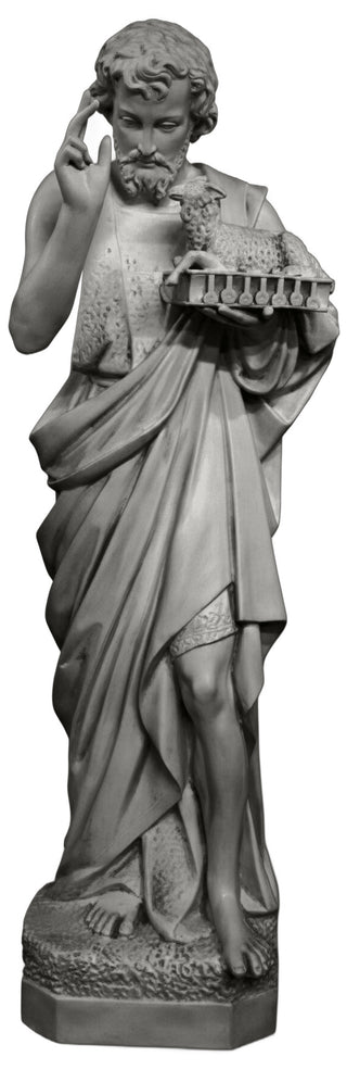 Saint John w/ Sheep Statue - 65-inch
